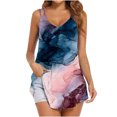 thumbnail image 1 of up to 60% off Gifts Usmixi Womens Tank Tops Beach Sexy Spaghetti Strap Shirts Loose Swing Camisole Tank Summer Trendy Floral Print V-Neck Sleeveless Shirts Blouse Pink s, 1 of 4