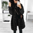 thumbnail image 1 of Gifts Usmixi Womens Winter Faux Fur Coat Plush Coat for Women Casual Solid Plus Size Fluffy Fleece Hooded Outerwear Long Sleeve Cozy Fuzzy Furry Long Overcoat Faux Fur Coat, 1 of 6