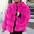 thumbnail image 1 of up to 60% off Gifts Usmixi Womens Winter Fleece Coat Womens Faux Furry Jacket Long Sleeve Plus Size Casual Solid Plush Coats Open Front Stand Neck Fuzzy Fleece Outerwear Fleece Coat, 1 of 6