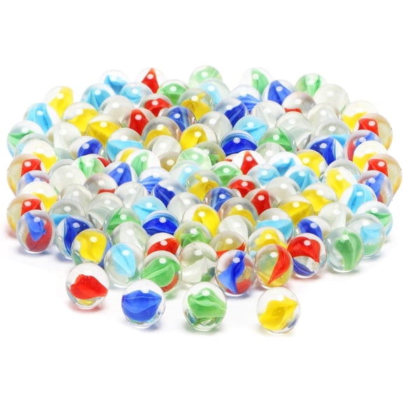 60 Glass Marbles, Rich in Colors, Ideal for Game Interaction, Room Decoration & DIY, Suitable for All Ages