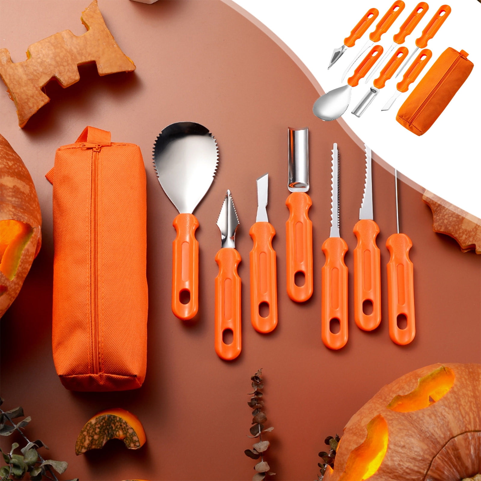 UDIKEFO Halloween Pumpkin Carving Set, 7 Pieces Pumpkin Carving Set