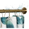 thumbnail image 1 of 60" Heavy Duty Straight Shower Rod With Shower Rod Flange, Permanent Mount Shower Curtain Rod With Screws Bracket, Never Rust Stainless Steel, Window Curtain and Closet Rod, Champagne Bronze, 1 of 14
