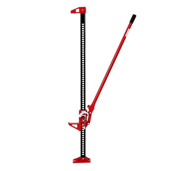60" High Lift Farm Jack, 3-Ton Heavy-Duty High-Lift Jack with 6600LB Capacity, Multi-Purpose Ratcheting Jack for ATV, Truck, Tractor & Off-Road Vehicles Accessories (Red)