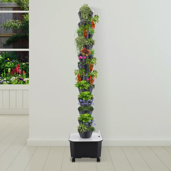 60 Holes Hydroponic Grow Tower, Hydroponic Tower, Garden Hydroponic Growing Kit