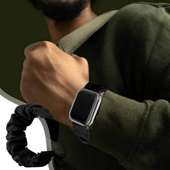 Smart Watch Fitness Tracker Watch, Smartwatch for Women Men Hairband Strap Smart Watch Universal Bands 22mm Stretchy Reusable Bands 42/44/45mm L Large 155-280mm Adapt To The Latest And Other Models