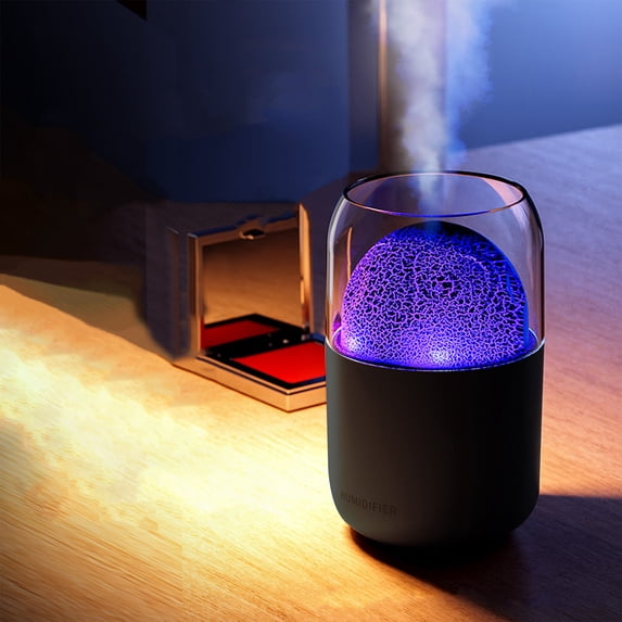 Up to 60% off Humidifiers for Bedroom USB Humidifier With Colored Light Quiet Cool Mist Humidifier for Bedroom And Office Plants Easy To Clean on Clearance