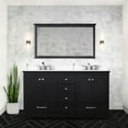 thumbnail image 1 of 60 In. W X 22 D Vanity With Included 58 Mirror - Two Cabinets, Six Drawers And Open Shelf Supply Bountiful Storage Fully Assembled Bathroom Fixture & For Cabinet, 1 of 7