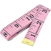 60 Inch 150 cm Soft Tailor Tape Measure for Cloth Sewing Waist Bra Head Circumference Tailor Double Sided Cloth Ruler (Pink)