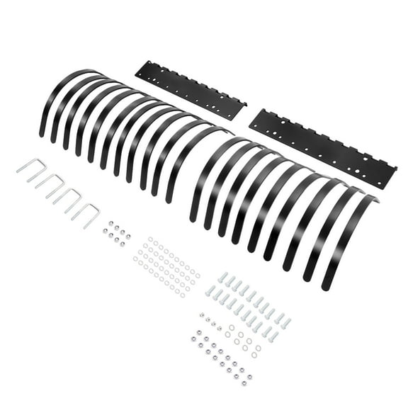 60 Inch 20 Tine Rake Steel Heavy Duty Landscape Rake For ATV UTV For Removal