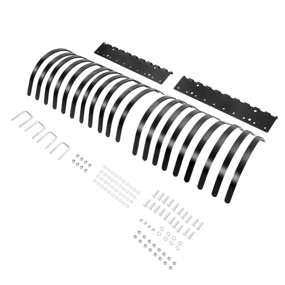 60 Inch 20 Tine Rake Steel Heavy Duty Landscape Rake For ATV UTV For Removal