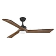 thumbnail image 1 of 903660FMB-LDD Hinkley Lighting Sculpt - 60 Inch 3 Blade Ceiling Fan with Light Kit-Matte Black Finish, 1 of 13