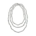 thumbnail image 1 of 60 Inch 8MM Polished Genuine White Howlite Multi-Layer Long Endless Infinity Beaded Necklace., 1 of 1