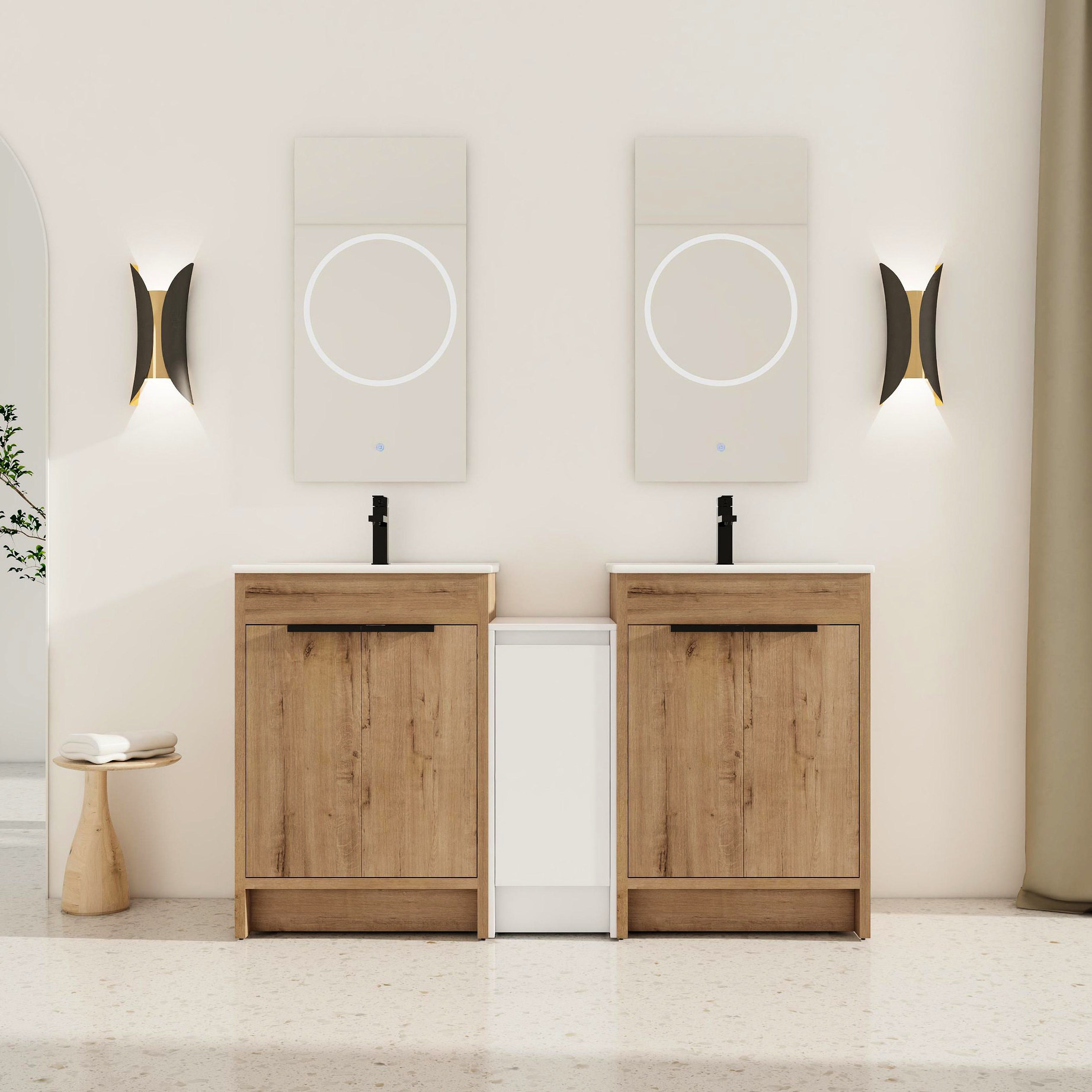 Vanity Keep 60 Inch Bathroom Vanity Set | Keep Bathroom Organized, Timeless Design ...