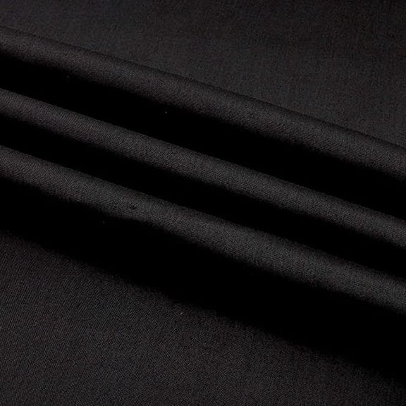 Burlap Fabric Broadcloth Fabric Black - 60 Inch Wide Cotton Poly Blend Sold by the Yard