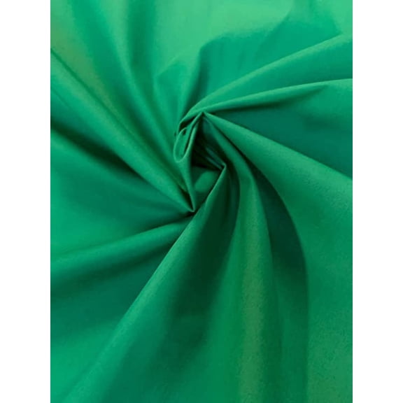 Burlap Fabrics Broadcloth Fabric Kelly - 60 Inch Wide Cotton Poly Blend Sold by the Yard