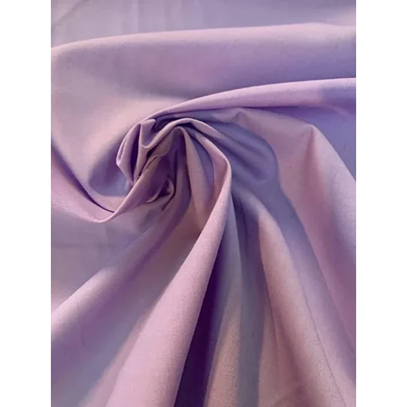 Burlap Fabrics Broadcloth Fabric Lavender - 60 Inch Wide Cotton Poly Blend Sold by the Yard