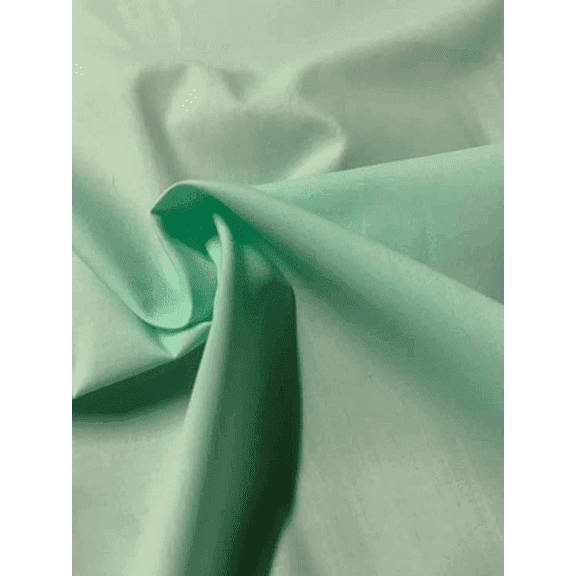 Burlap Fabrics Broadcloth Fabric Mint - 60 Inch Wide Cotton Poly Blend Sold by the Yard