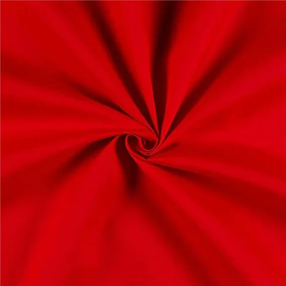 Burlap Fabric 60 Inch Broadcloth Fabric Red Per Yard Cotton Poly Blend