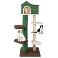 thumbnail image 1 of 60 Inch Cat Tree Modern Tower, Multi-Level Condo with Sisal Scratching Posts & Perches, Indoor Cats Activity Center, 1 of 9