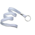 thumbnail image 1 of White Lanyard, flat braid, non-breakaway, split ring, 3/8" wide (100pk), 1 of 18