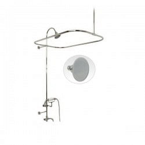 60 Inch End Mount Shower Conversion Kit with Handshower Cradle & Watering Can Shower Head