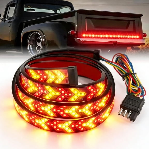 60-Inch Led Tailgate Light Bar Strip, Tailgate Light Bar with Signal Break Reverse, 60 Inch Truck Tailgate Strip Lights Led Bars