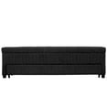 thumbnail image 1 of 60 Inch Modern Pull Out Storage Bench, Textured Dark Gray Fabric, Button Tufting, Lift Top, 1 of 5