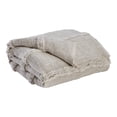 thumbnail image 1 of 60 Inch Modern Soft Cotton Throw Blanket Stonewashed Stripe Design Gray - Saltoro Sherpi, 1 of 4