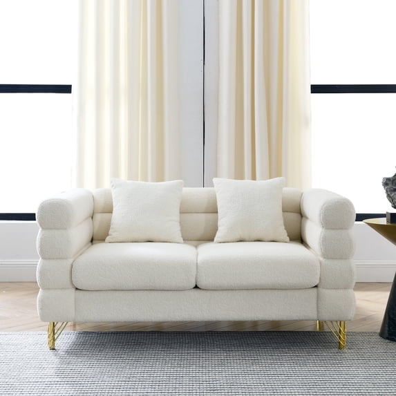 60 Inch Oversized 2 Seater Sectional Sofa Living Room Comfort Fabric 60-inch-oversized-2-seater-sectional-sofa-living-room-comfort-fabric