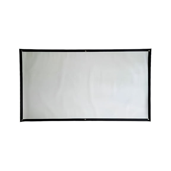 60 Inch Projector Screen with Hooks, Foldable Portable Projection Display for Home Theater, Bedroom, Backyard Movies, Classroom, 4:3 Aspect Ratio
