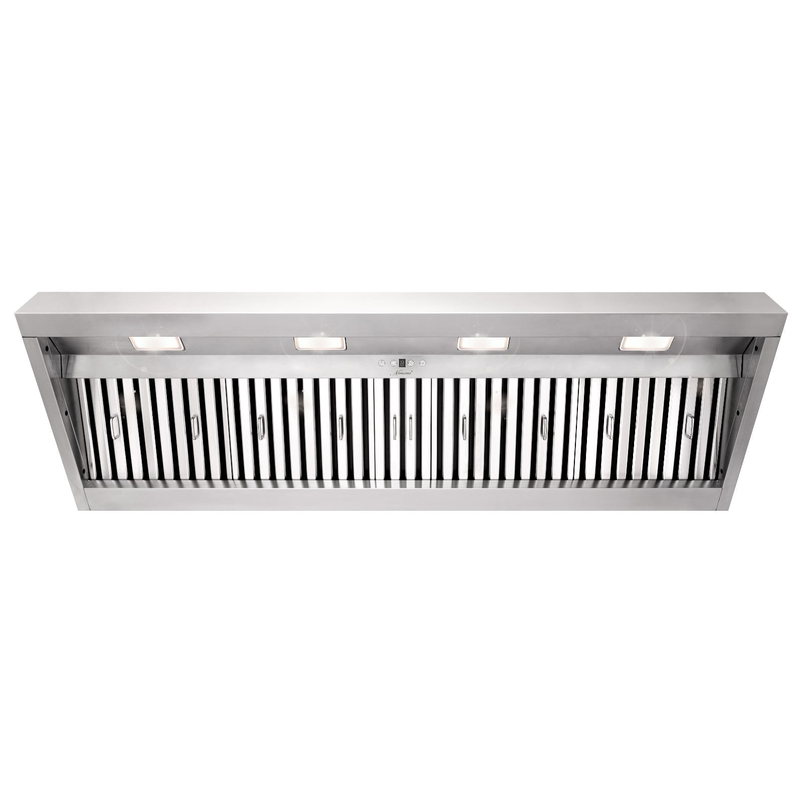60 Inch Stainless Steel Ultra Quiet Range Hood Insert with Charcoal Filters