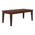 thumbnail image 1 of Benjara 60" Rectangular Dining Table- Extension Leaf- Tapered Legs- Brown Wood, 1 of 6