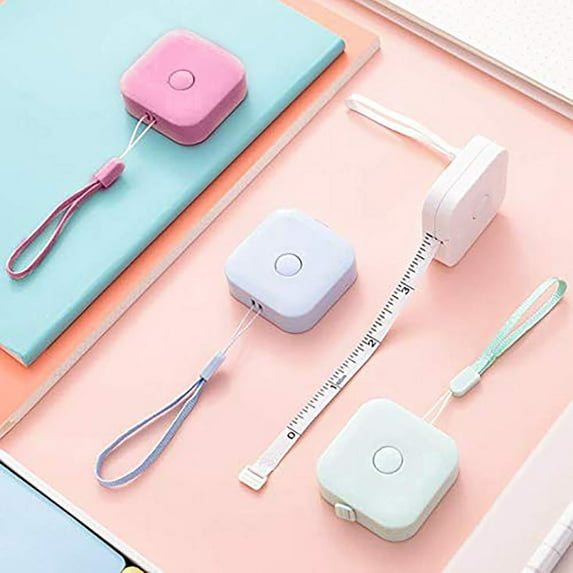 60 Inch Retractable Soft Tape Measure with Push Button Lock, Sewing and Fabric Ruler for Tailoring