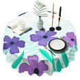 thumbnail image 1 of 60 Inch Round Lace Tablecloth Water Resistant Washable, Monarch Butterfly Aesthetic, 1 of 5