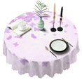 thumbnail image 1 of 60 Inch Round Lace Tablecloth Water Resistant Washable, Monarch Butterfly Aesthetic, 1 of 5