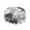thumbnail image 1 of 60 Inch Round Tablecloth with White Lace Trim Fall Table Cover for Elegant Dining Decor Ink Wash Style Roses, 1 of 8