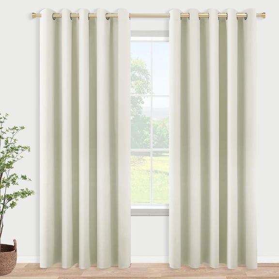 60 Inch Wide Room Divider Curta2 Panel Set Split Sound Proof Boho For Sliding Glpatio Doors Cream Beige White Total Width 120 X 84 Long