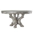 thumbnail image 1 of 60 Inch Wooden Dining Table with Trestle Base, Bone White, 1 of 5