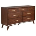 thumbnail image 1 of 60 Inch Wooden Dresser with 7 Drawers Brown, 1 of 4