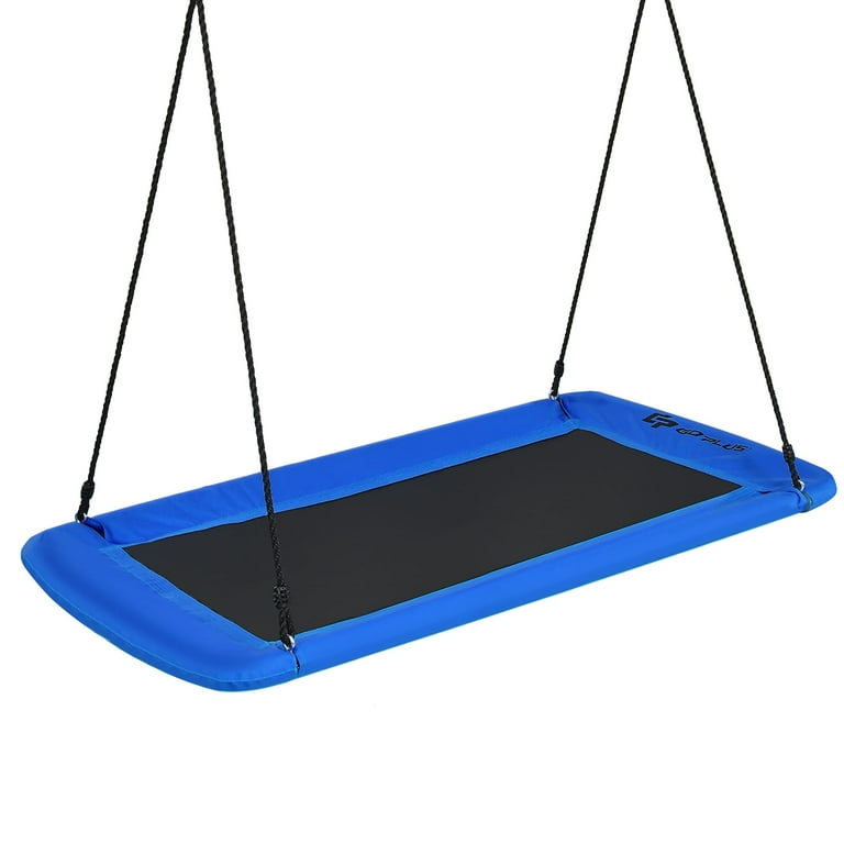60 Inches Platform Saucer Tree Swing Set Outdoor Rectangle Swing