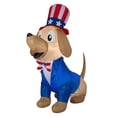 thumbnail image 1 of National Tree Company 5 ft.  Inflatable Patriotic Pooch, 1 of 2
