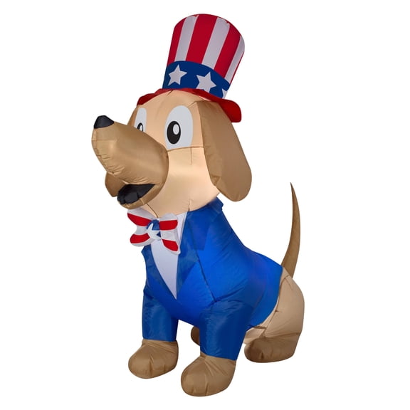 National Tree Company 5 ft. Inflatable Patriotic Pooch