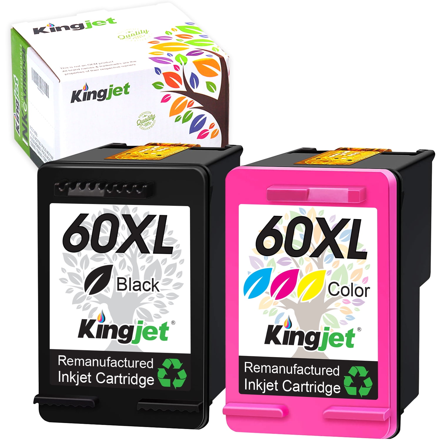 60 Ink Cartridge for HP 60 XL 60XL Ink Cartridge Combo Pack for HP
