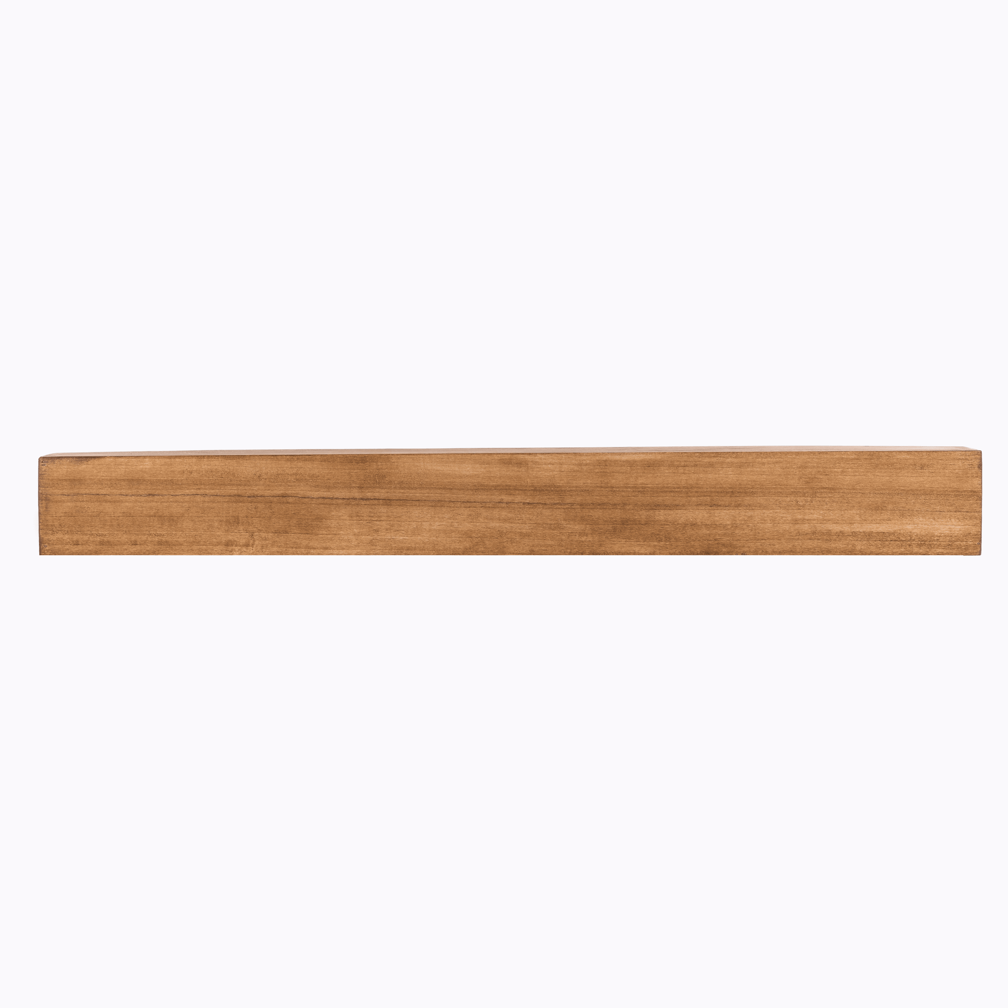 60" Aged Oak Poplar Hollow Farmhouse Fireplace Mantel Shelf