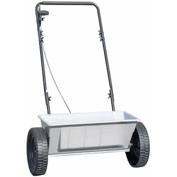 - 60 LB Walk-Behind Push Drop Spreader - Holds Up to 15,000 SQFT of Product - Great for Applying Fertilizer & Grass Seed - Adjustable Drop Rate & Composite Hopper$$Garden & Patio