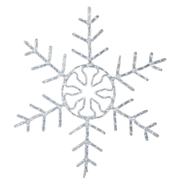 60" LED 400Lt PureWht Forked Snowflake