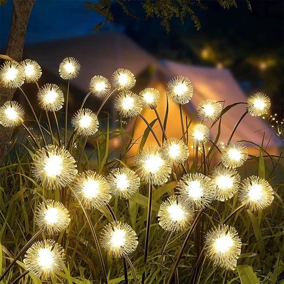 60 LED Solar Garden Stake Lights, 78cm Outdoor Plug-in Pathway Lamp with Double-Layer Polycrystalline Solar Panel, Auto On/Off for Yard, Courtyard, Camping, Decorative