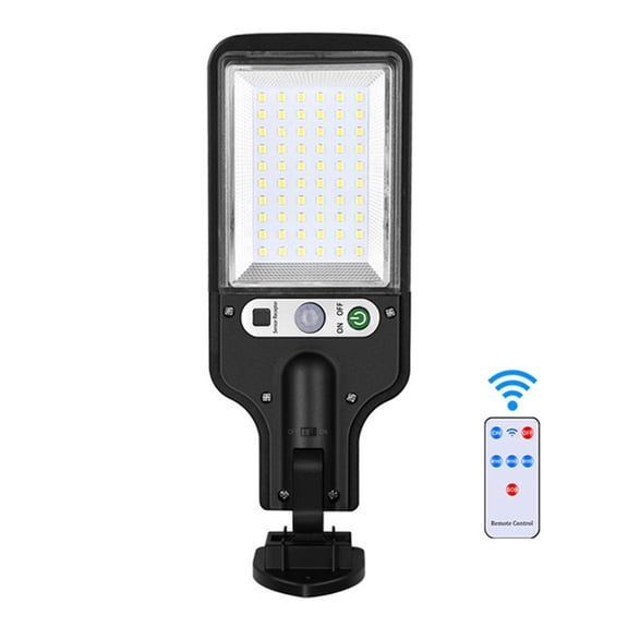 60 LED Solar Street Light Outdoor 3 Light Mode Waterproof Motion Sensor Security Solar Powered Lights For Garden Patio Path Yard ,Bright Beads