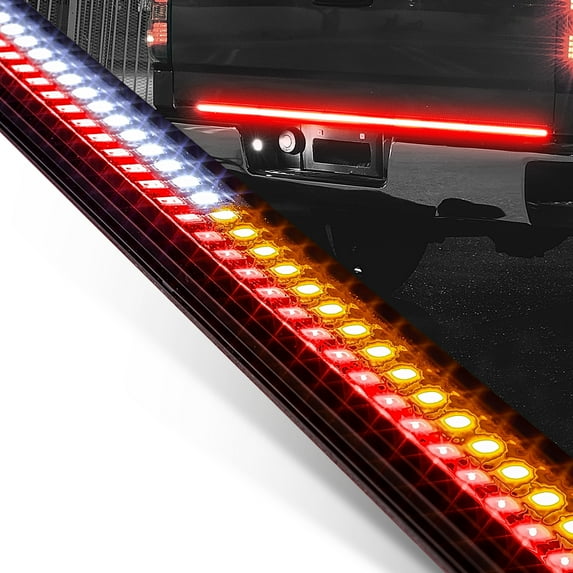 60" LED Tailgate Brake Light Bar for Truck Trailer w/ Sequential Turn Signal