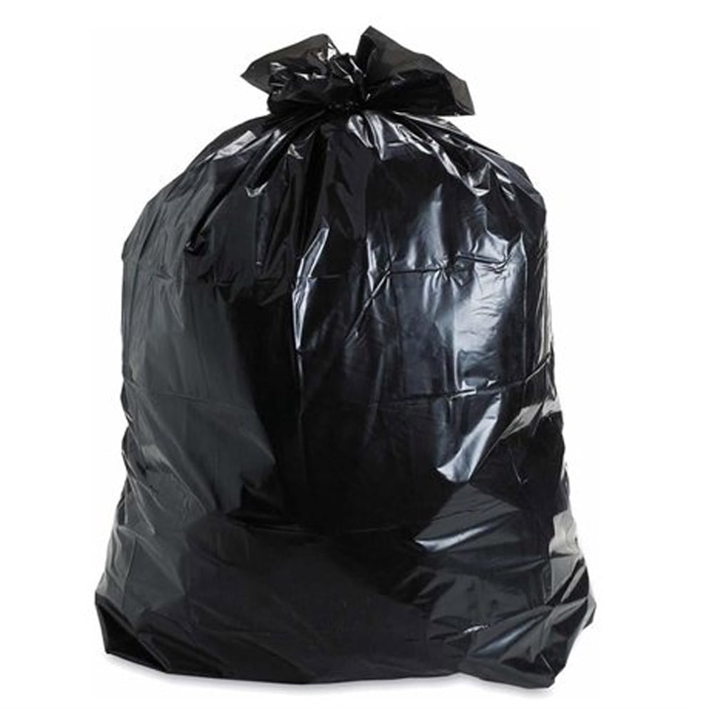 60 Large 30 Gallon Trash Can Garbage Bags Flap Tie Outdoor Yard